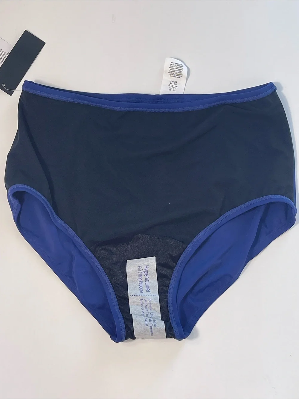 Maxine of Hollywood Women’s Blue High Waist Swim Bottoms Size 10 NWT